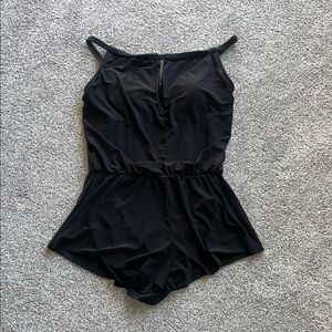 Womens Aqua Green Size Small Black Swim Cover Up